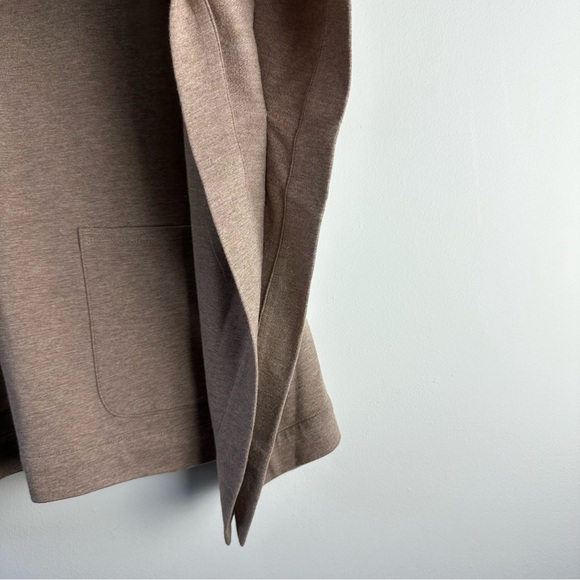 Purejill JJill Driftwood Heather Tan Lagenlook Poncho Top Oversized Scoop Neck - Picture 6 of 9